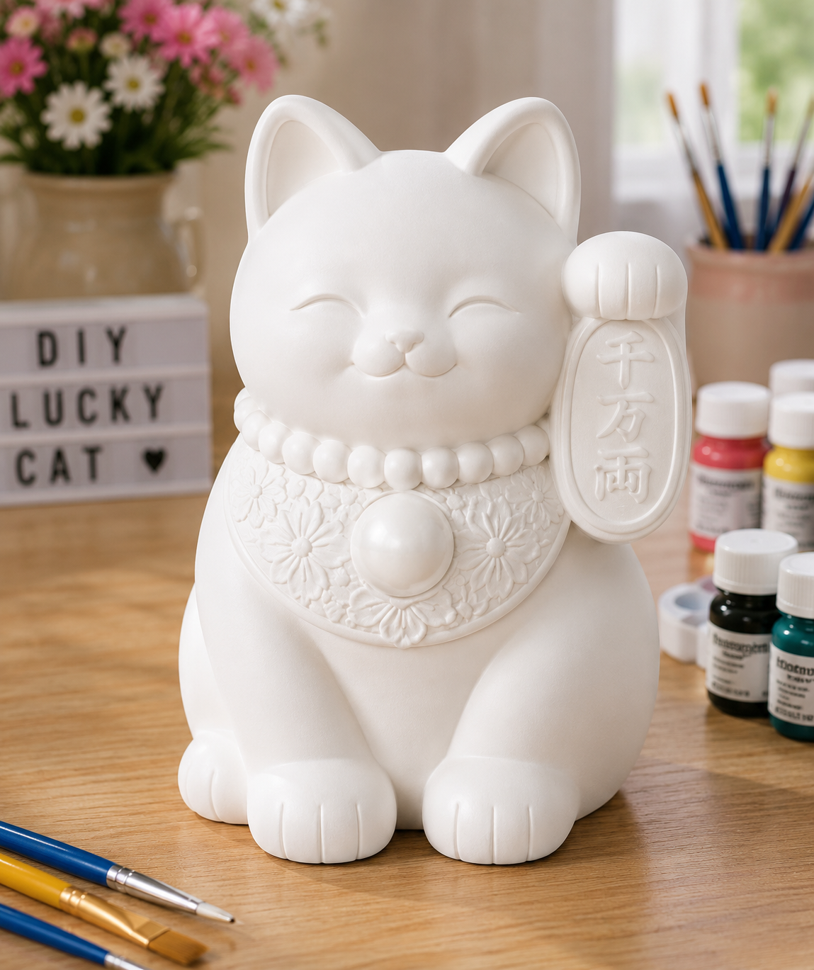 Lucky Cat white